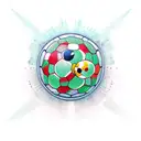  poppy, soccer ball, sea turtle, Pac-Man, heart tattoo design idea