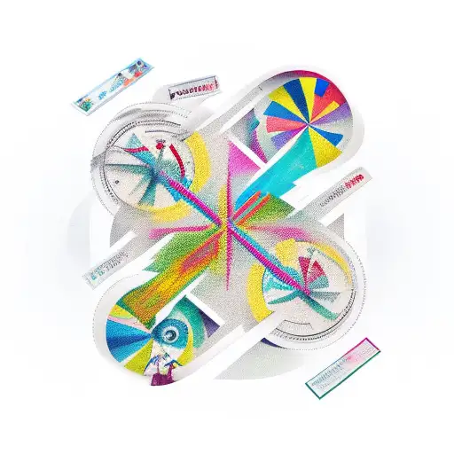 cross with fliers and the word blended beside it  tattoo design idea