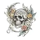 souls of purgatory tattoo design idea