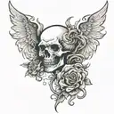 souls of purgatory tattoo design idea