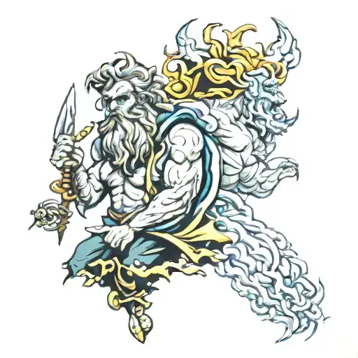 zeus poseiden and hades tattoo design idea