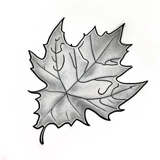Maple Leaf tattoo design idea
