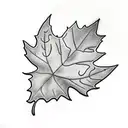 Maple Leaf tattoo design idea