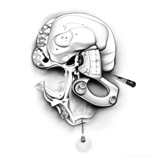 medical and learning  tattoo design idea