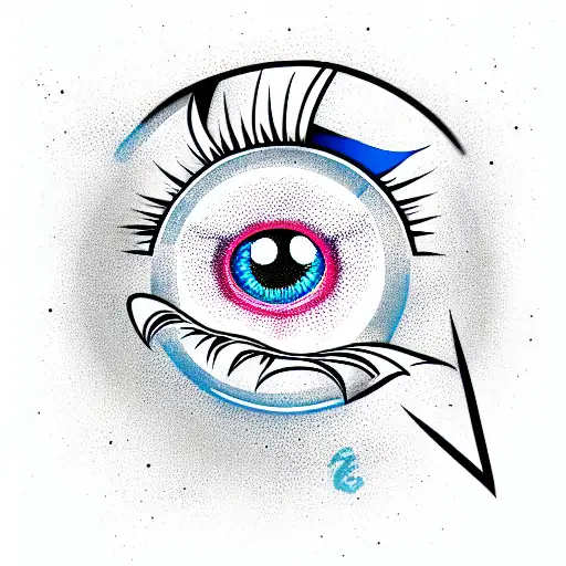Evil Eye tattoo design idea