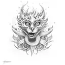 let's burn down in flames, so everyone knows who we are tattoo design idea