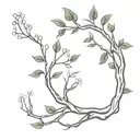 the poison tree branch tattoo design idea