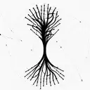 neural network combined with human neurons tattoo design idea