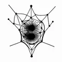 neural network combined with human neurons tattoo design idea