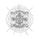 artificial intelligence neural network  tattoo design idea