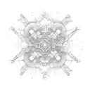 artificial intelligence neural network  tattoo design idea