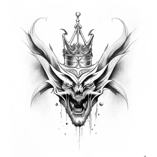 king belial tattoo design idea