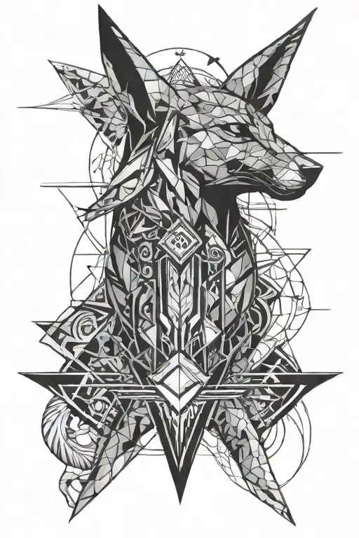 Stargate design featuring Anubis tattoo design idea