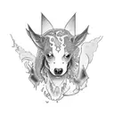 kelpies tattoo design idea