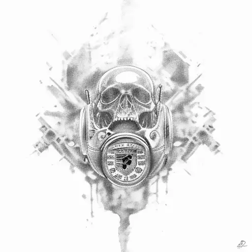 Porsche 911 tattoo design idea