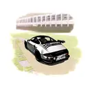 Porsche 911 tattoo design idea