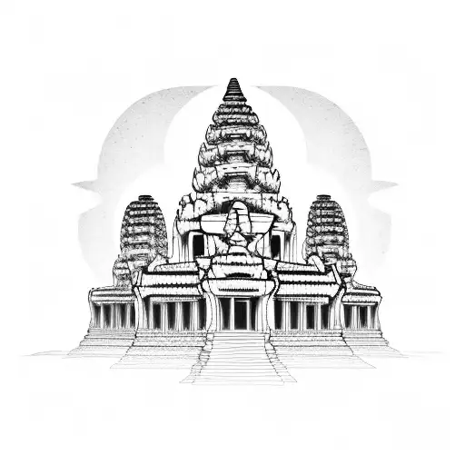 angkor wat, Garter design, with cambodian flower tattoo design idea