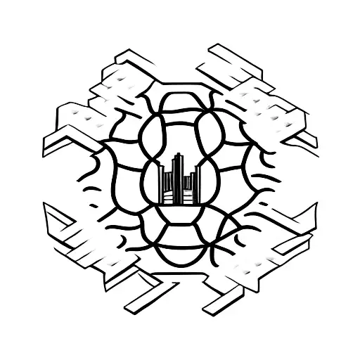 A minimalist tattoo design of a basketball merging with a lego brick, symbolizing the client's love for both sports and building toys tattoo design idea