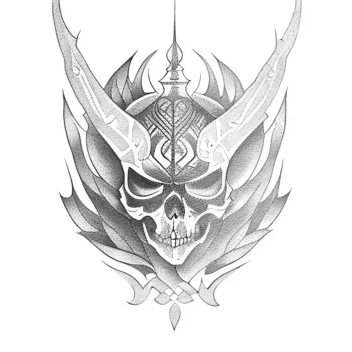 Coffin tattoo design idea