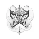 Coffin tattoo design idea