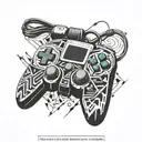 Nintendo 64 controller port tattoo design idea