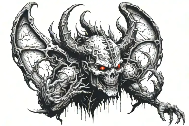 hell tattoo design idea