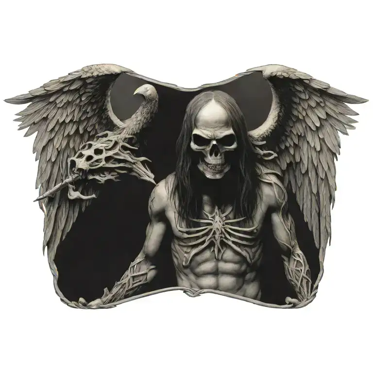 death angel tattoo design idea