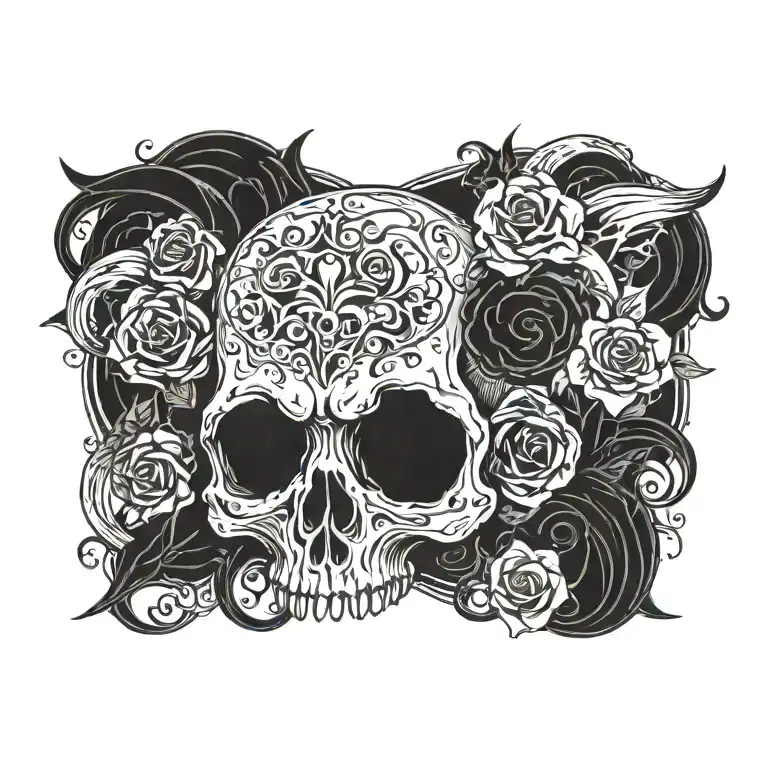 horror themed tattoo tattoo design idea