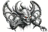 hell tattoo design idea