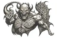 hell tattoo design idea