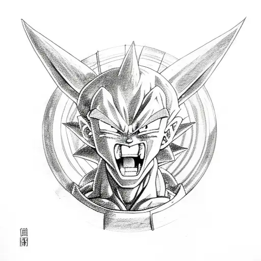 dragonball z beerus  tattoo design idea