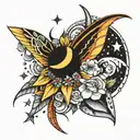 Luana Moon 1992 stars tattoo design idea