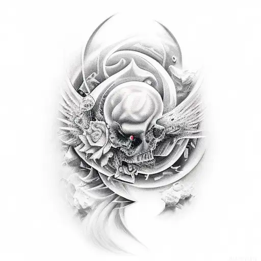 light in the darkness tattoo design idea