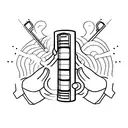 harmonica tattoo design idea