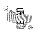 harmonica tattoo design idea