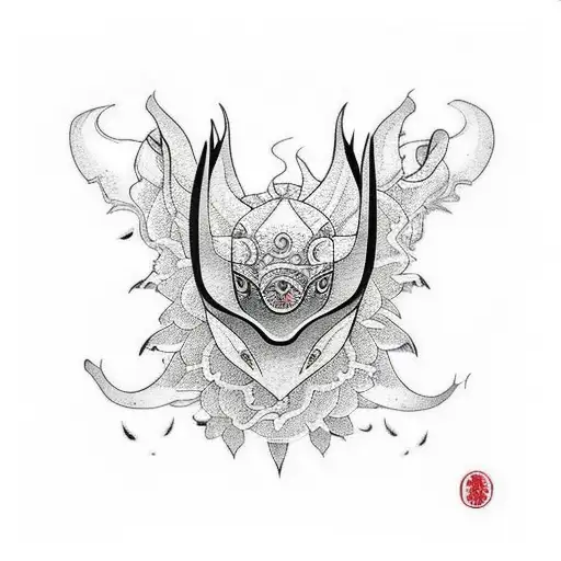 manta raya tattoo design idea