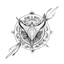 manta raya tattoo design idea