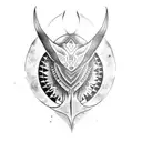 manta raya tattoo design idea