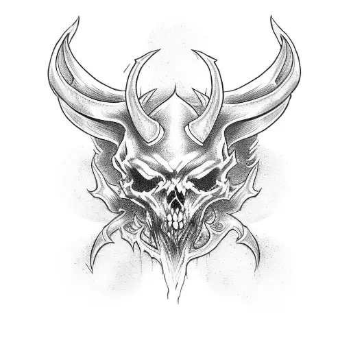 Diablo tattoo design idea