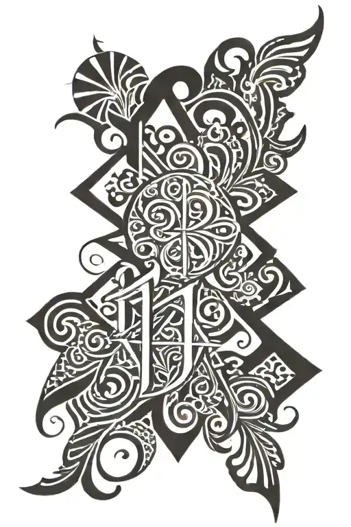 bible verse Philippians 4:13 tattoo design idea