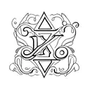 A minimalist silhouette of a butterfly with the letters A, N, and L subtly incorporated into its design tattoo design idea