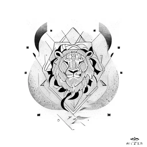 Vector hand drawn in ink lion head. Face for tattoo logos, emblems, badges,  template labels and t-shirts vintage design elements. Isolated on white  7162568 Vector Art at Vecteezy