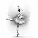 ballerina tattoo design idea