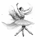 ballerina tattoo design idea