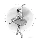 ballerina tattoo design idea