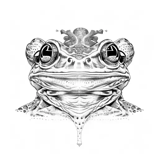 frog wizard tattoo design idea