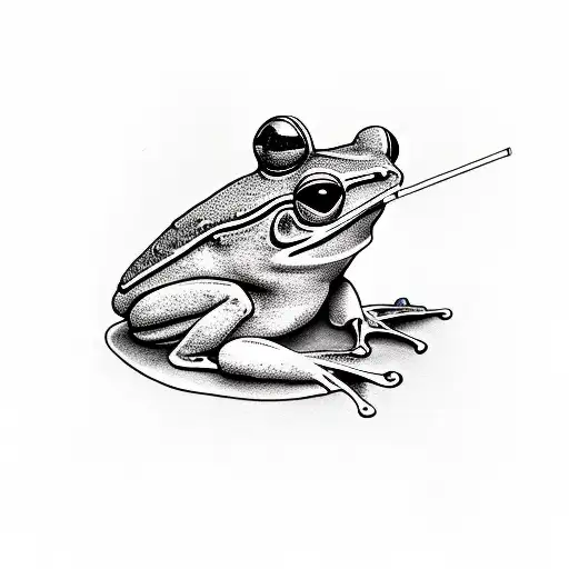 frog knight tattoo design idea
