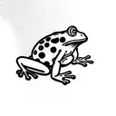 frog knight tattoo design idea