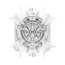 Ancient Egyptian hieroglyphs forming a data visualization tattoo design idea