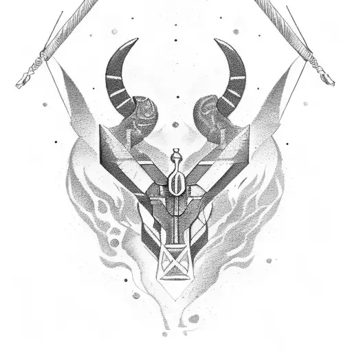 Sagittarius tattoo design idea